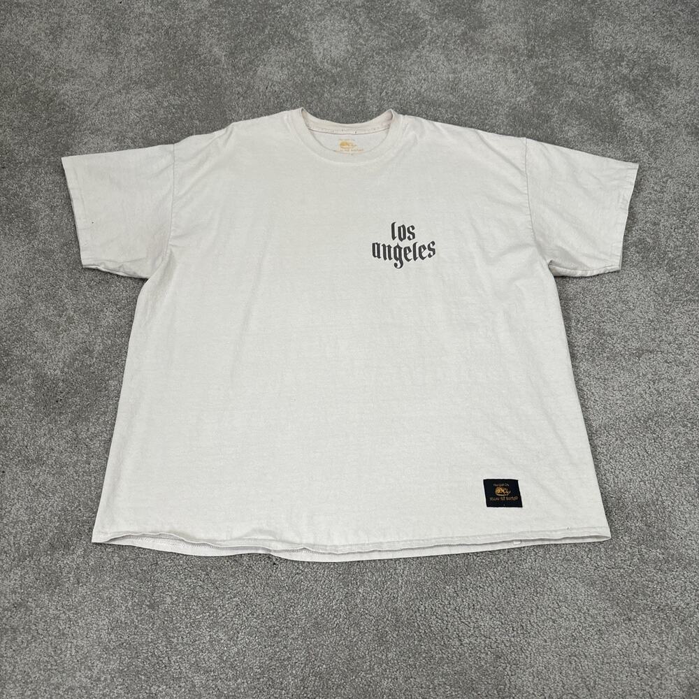Yellow Rat Bastard T-Shirt Size XXL Beige Los Angeles California Streetwear Mens